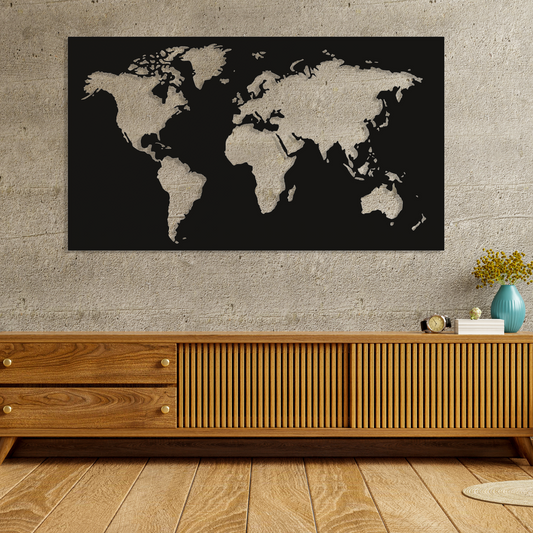 World Map Wall Décor